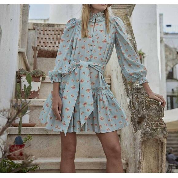 Hunter Belle Blakely Ikat Flower Dress Size XL - Picture 2 of 10